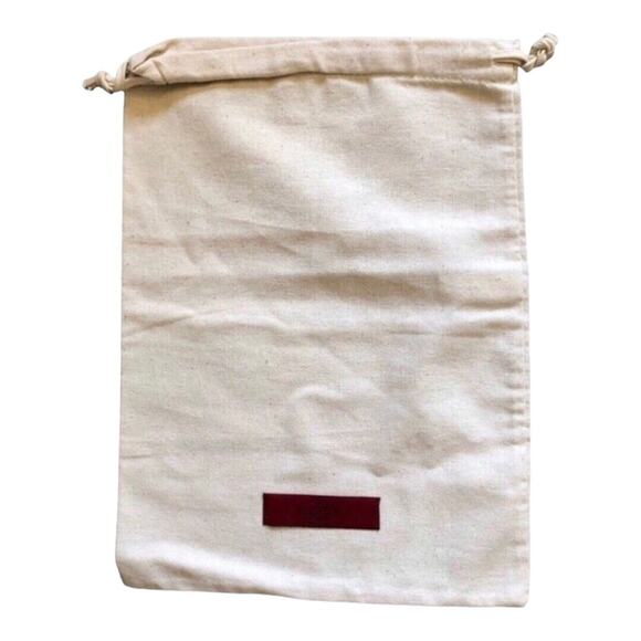 Valentino Garavani Ivory With Bold Red Nameplate Drawstring Dust Cover - Picture 1 of 3